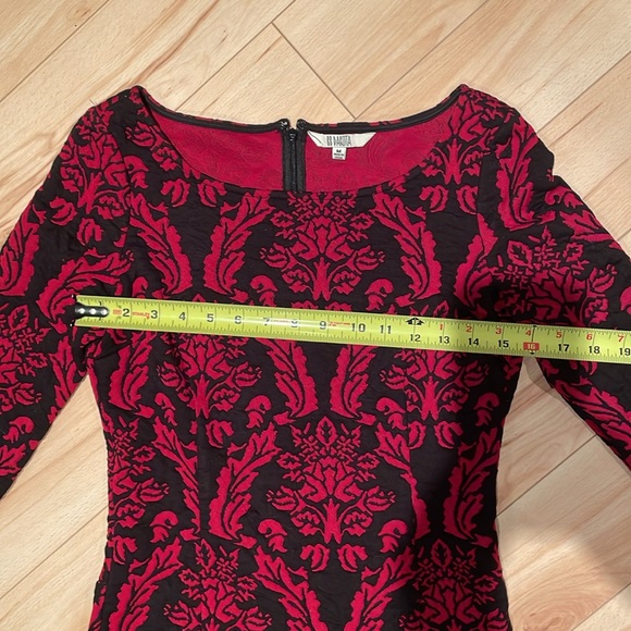 Sz M BB Dakota black and red long sleeve dress - Picture 7 of 9
